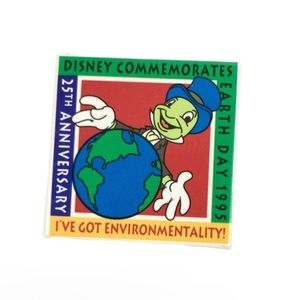 Disney Pin Vintage Jiminy Cricket Earth Day Pin